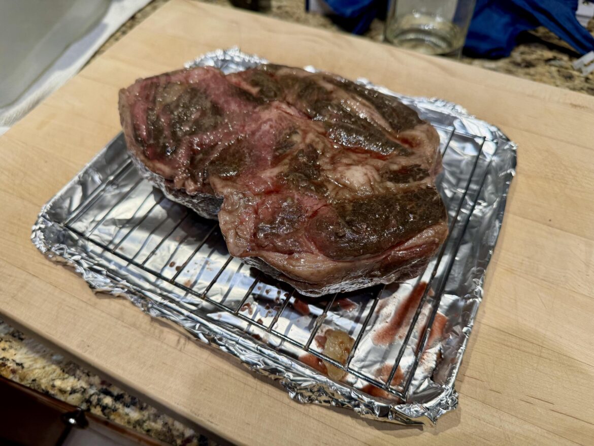 I never thought I’d cook a better steak in the sous vide than a ribeye. I was wrong. I did my first Sir Charles and hands down, it was the best steak I’ve ever made. 135º for 33 hours, ice bath, cast iron sear for two minutes a side. Like buttaaaah.