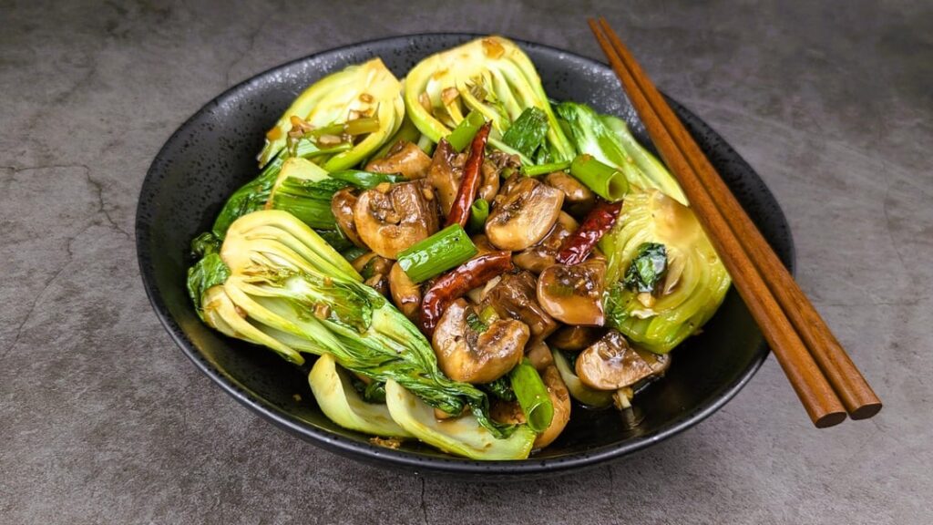 Mushroom Bok Choy Stir Fry