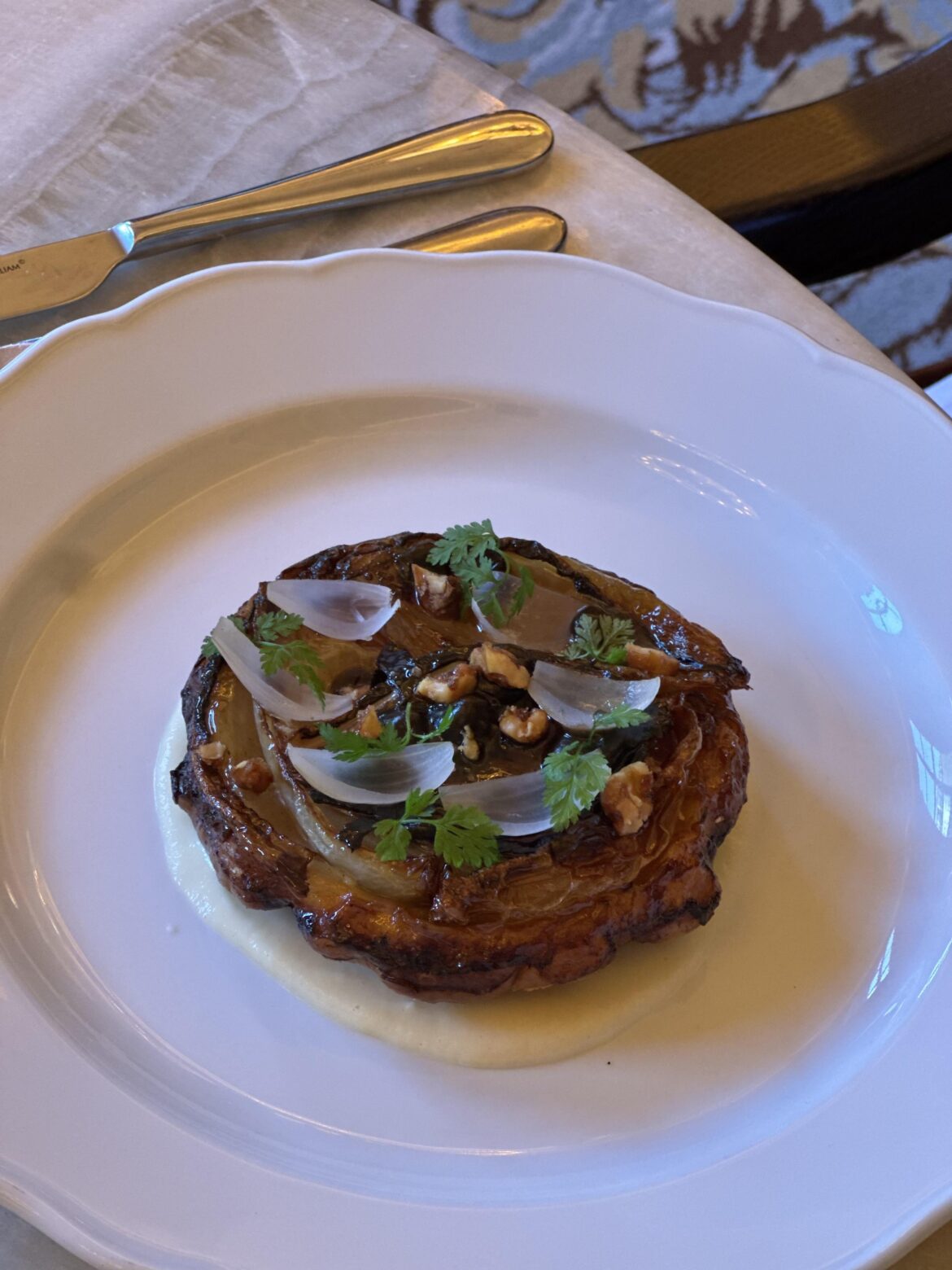 French onion tarte tatin