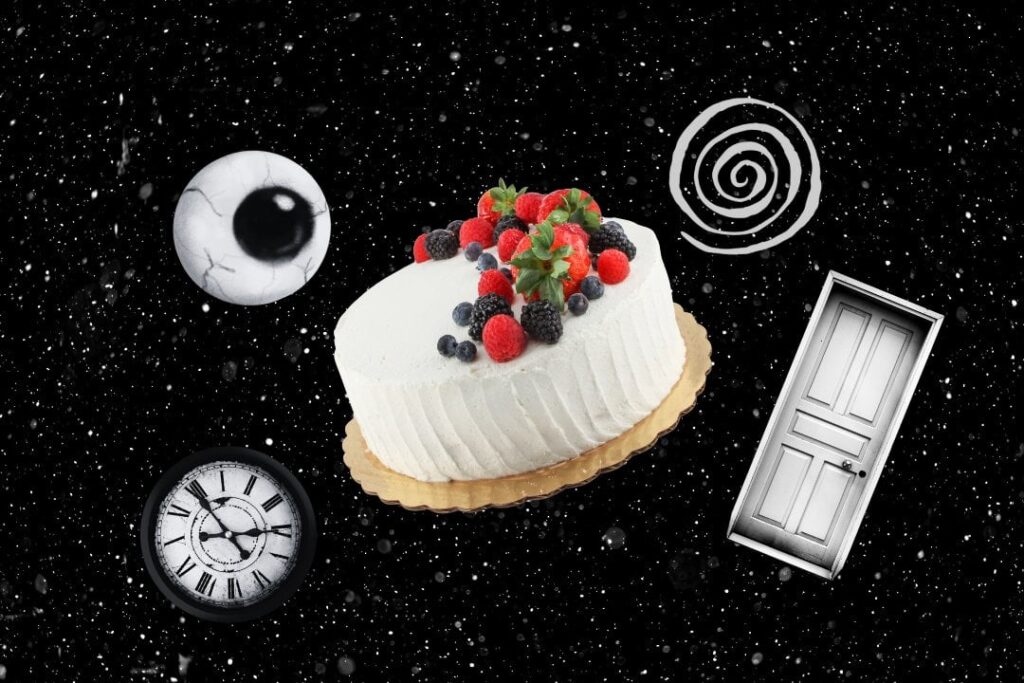 We tried to figure out what's going on with Whole Foods' Berry Chantilly cake