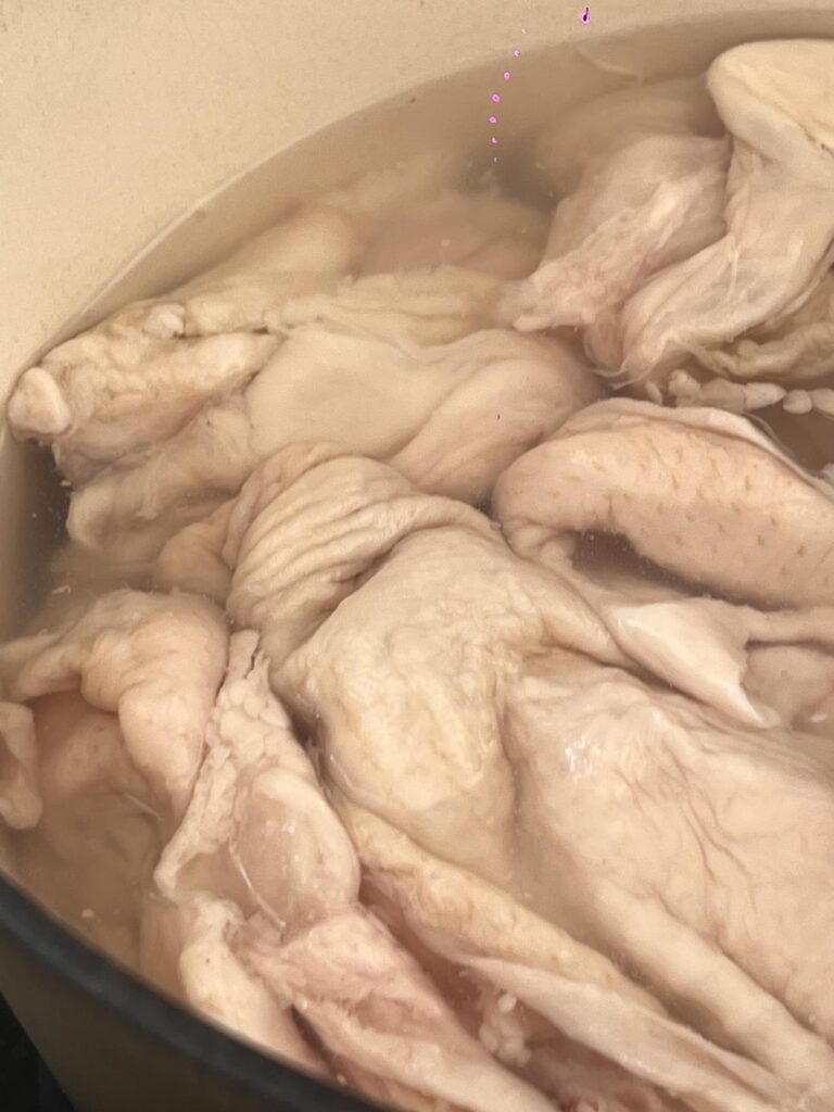 Rendered crispy Chicken Skin & Shmaltz