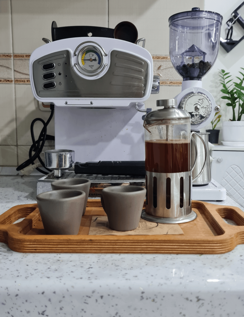 My low budget coffee station.