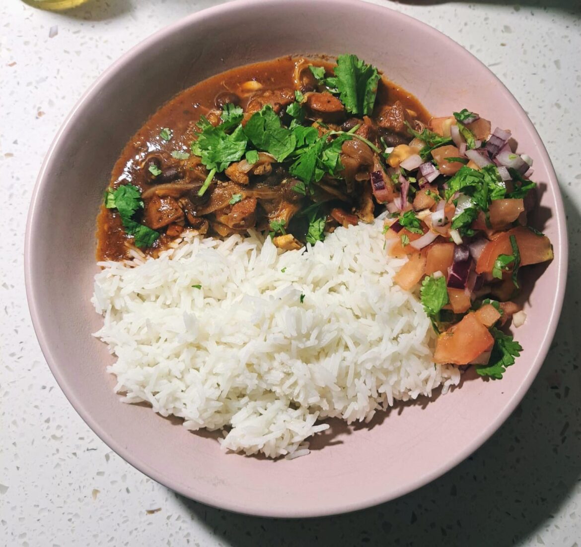 Pulled chicken and chorizo chilli