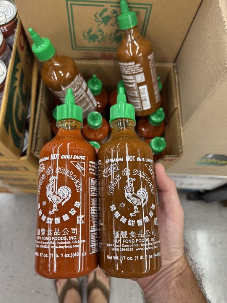 Tale of two srirachas