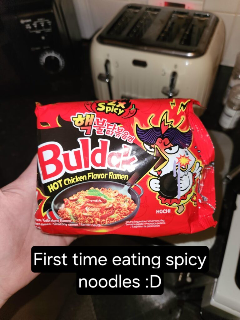 I like spice. I eat food way too fast normally, but with spicy food, I tend to slow down. And HOT (hot as in directly from the boiling pot) and spicy noodles? Could me in!