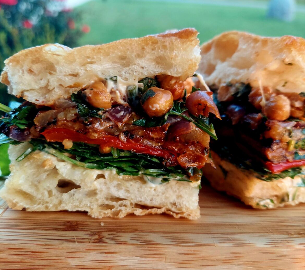 End of summer veggie sammie