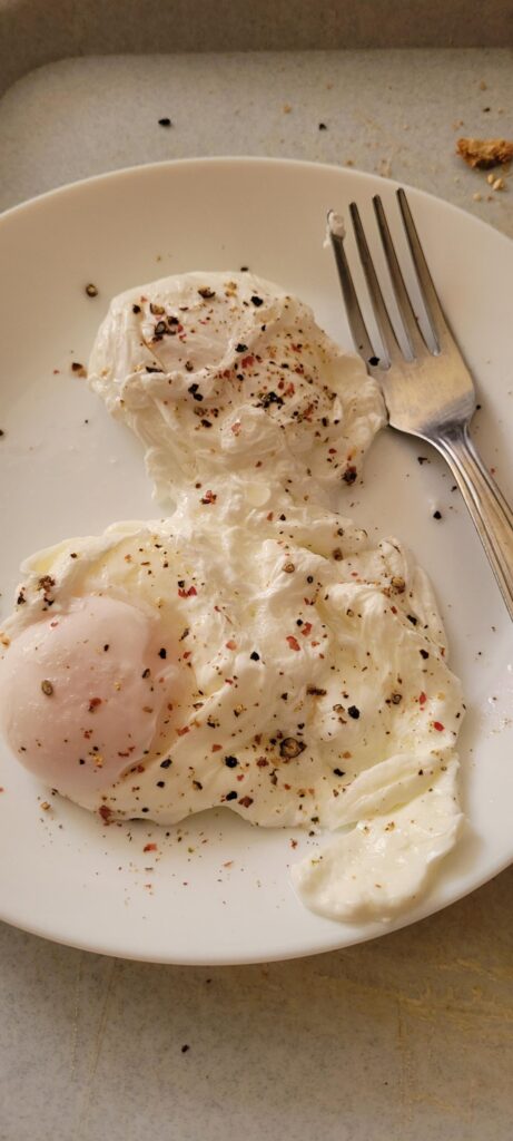 How can I improve my poached eggs? They look wonky.
