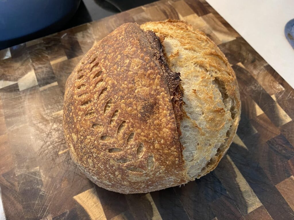 very first sourdough loaf!