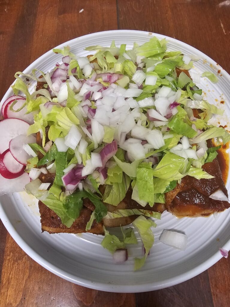 My husband refused to put some onion on his enchiladas and got upset because I thought onions as a topping would be healthier than cheese