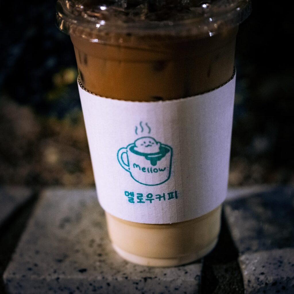 Small street cafe in korea