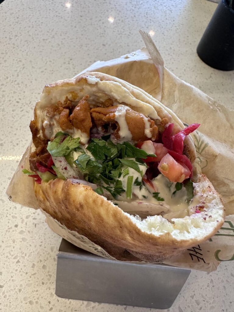 Chicken and Falafel Pita @ Sababa Falafel Shop (Garden Grove/Anaheim)