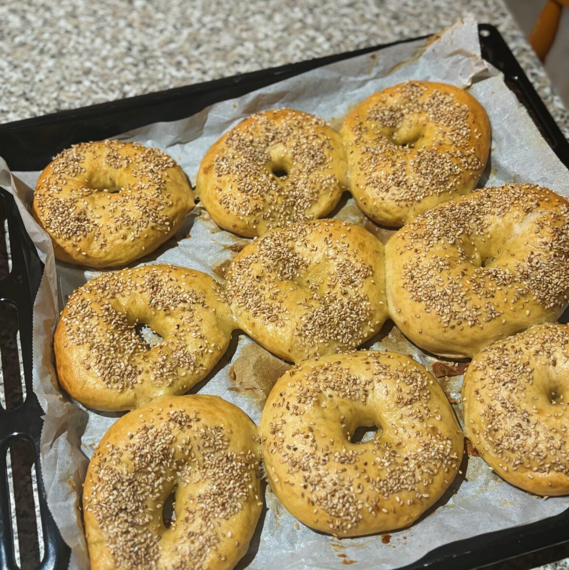 First ever batch of bagels, please dont judge hehe