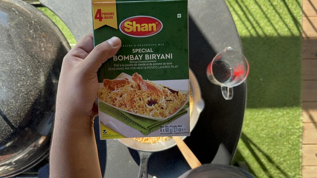 Two things to really simplify making a biryani (Premade spice mix + pre-fried onions)