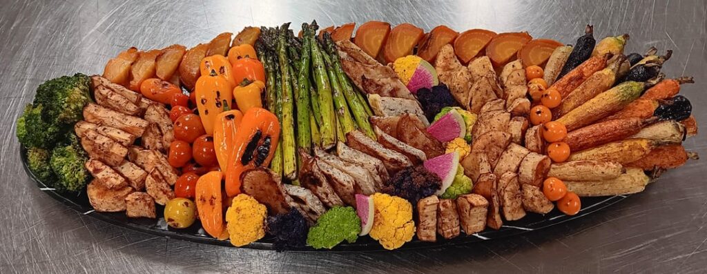 Are roasted vegetables platters ok here?