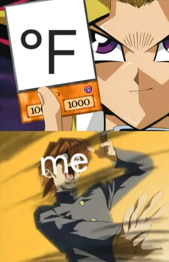 My brothers in metric, we must rise up!