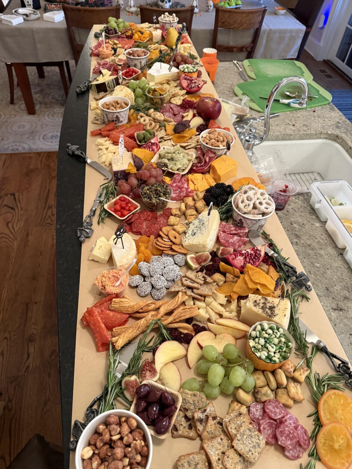 My Halloween party grazing table