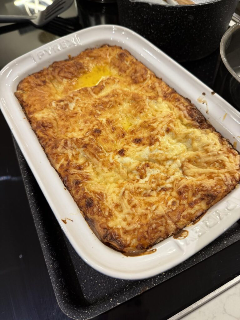 British 90s lasagne