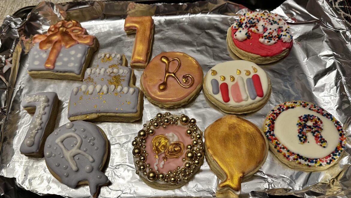 5th attempt at cookie decorating! First time making birthday cookies! 🙂