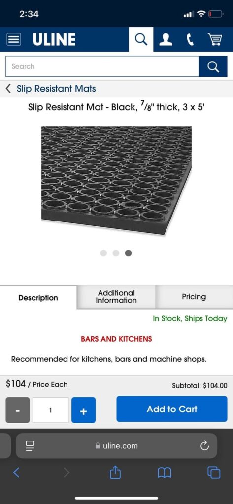 cleaning floor mats?