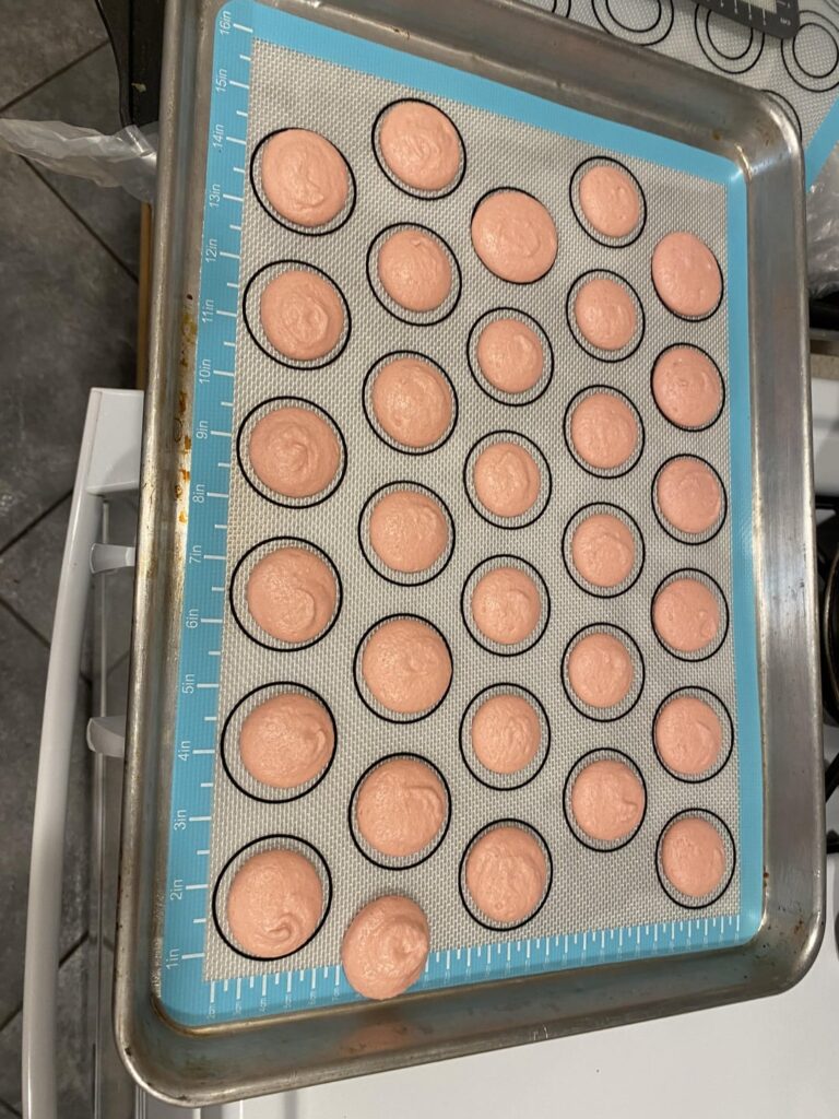 First time baking macarons