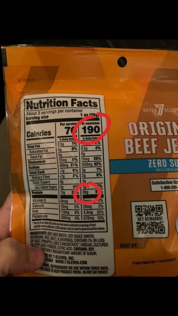 Insane macros on this beef jerky??