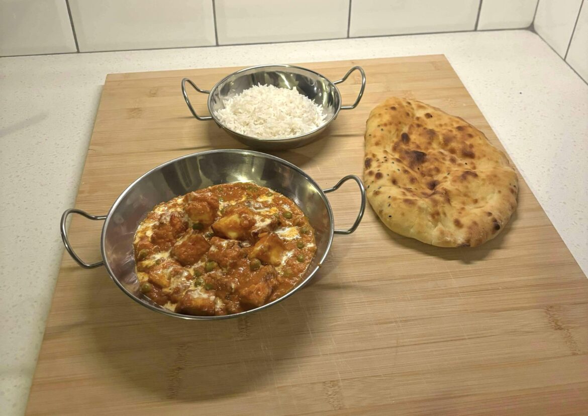 Homemade Paneer Makhani (and homemade naan!)