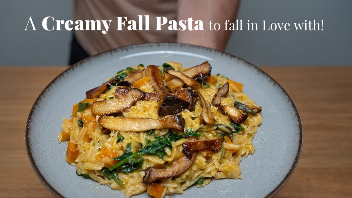 The tastiest Fall Pasta you've never heard of: Creamy Orzo with Squash