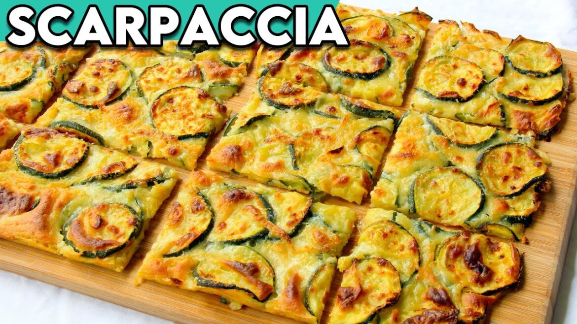 Thin Crispy Zucchini Scarpaccia (You'll never see zucchini in the same way!)