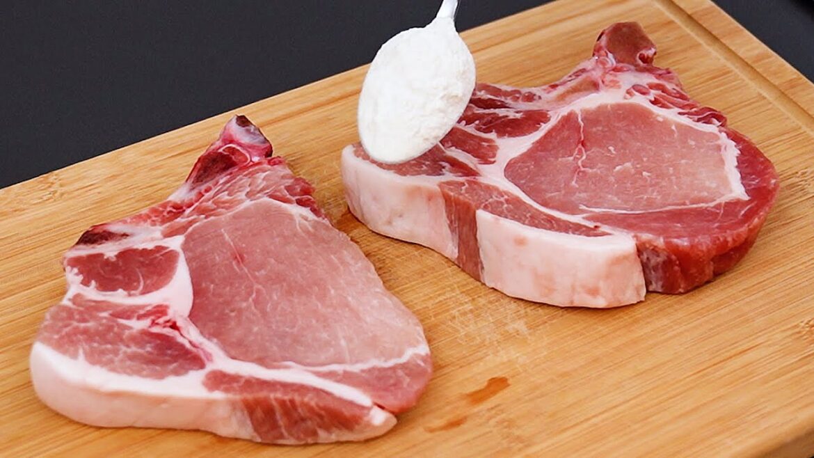 ¡Sólo hay que añadir harina al cerdo! Receta de cena increíblemente sencilla