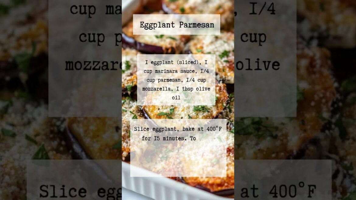 Eggplant Parmesan #short #shorts #shortsvideos #shortvideo #shortsvideos #recipes #heathyfood