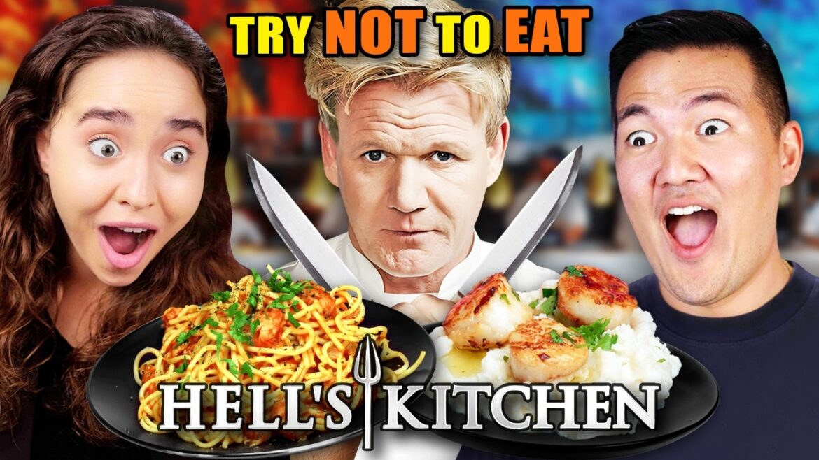 Try Not To Eat - Hell's Kitchen #3 (Spaghetti & Lobster, Smoked Enchiladas, Raj’s Pizza)
