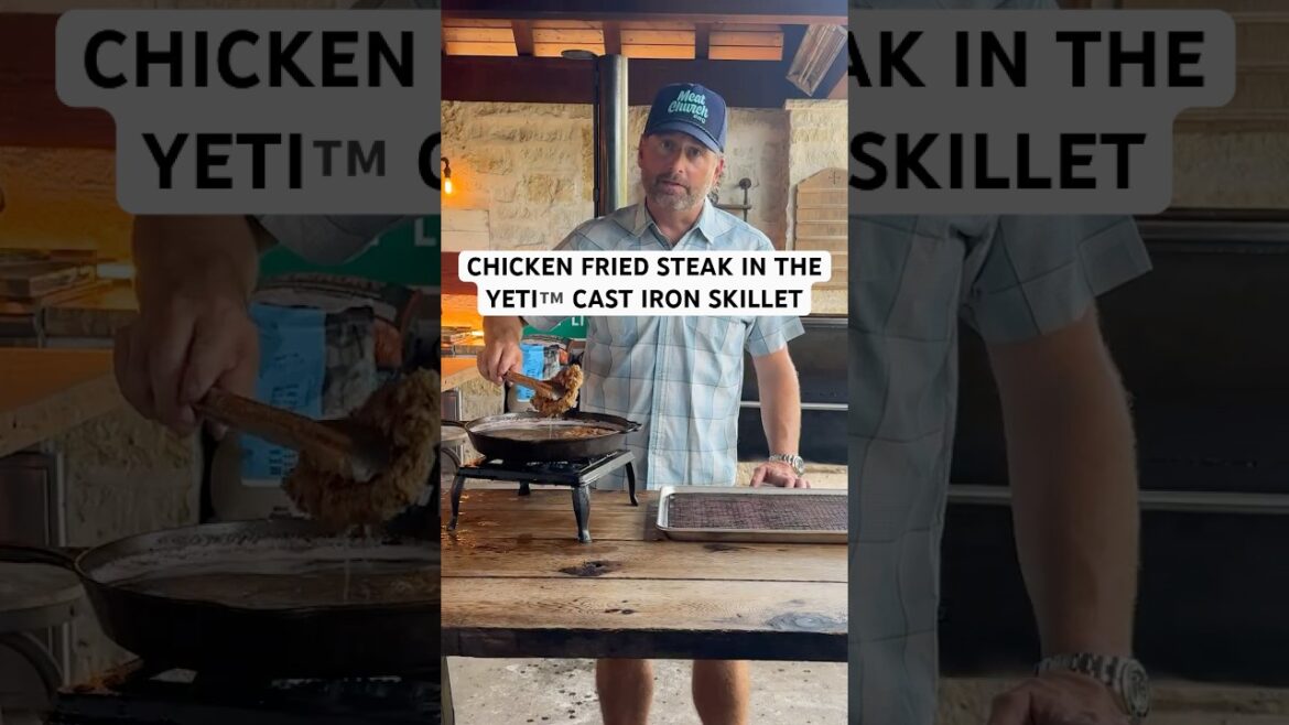 Chicken fried steak with @MeatChurchBBQ Ambassador Matt Pittman and the new YETI™ Cast Iron Skillet Chicken fried steak with @MeatChurchBBQ Ambassador Matt Pittman and the new YETI™ Cast Iron Skillet