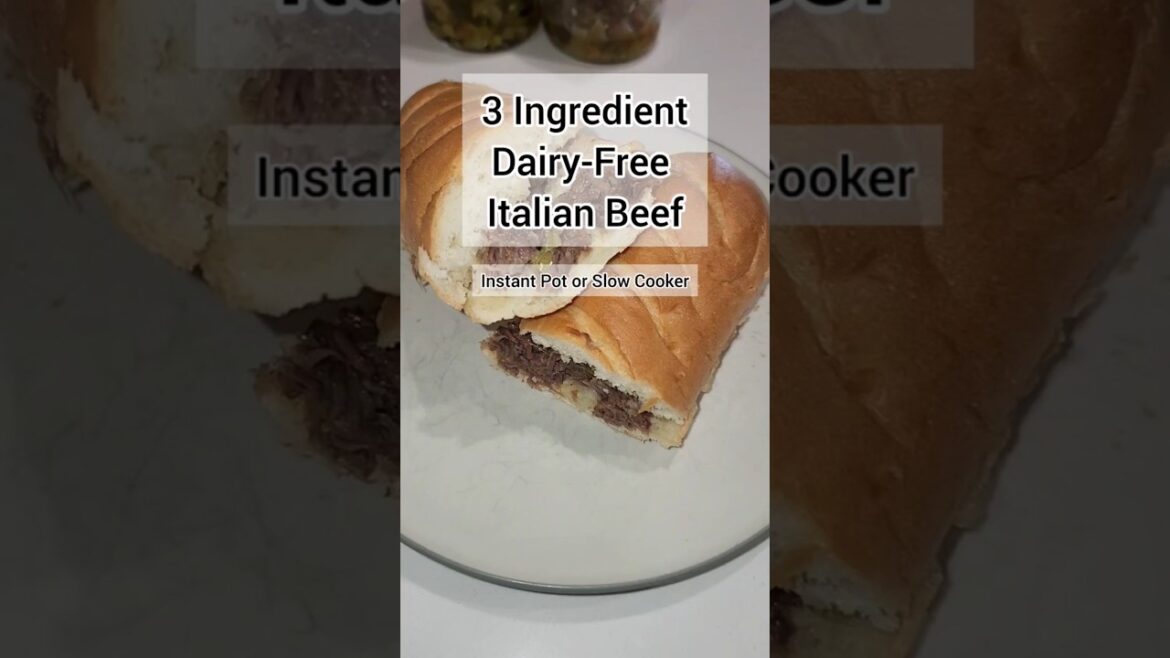 Allergy-Friendly Italian Beef (Slow Cooker or Instant Pot) #dairyfree | Happily Ever Allergy