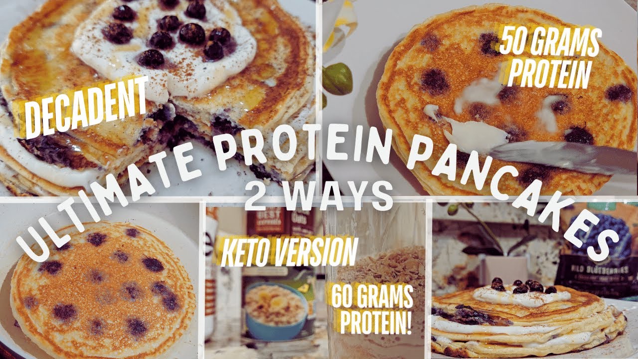 Best protein pancakes! EASY Two ways Decadent + keto version
