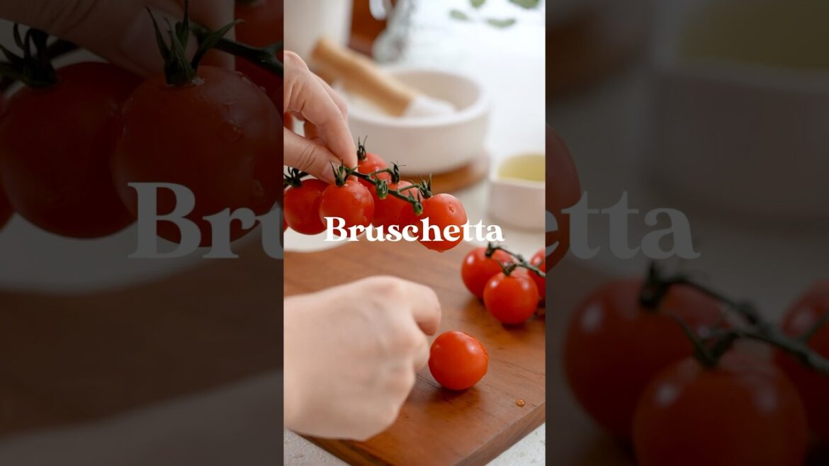 Bruschetta – Quick and Easy Basil Tomato Toasted Bread Appetizer Bruschetta - Quick and Easy Basil Tomato Toasted Bread Appetizer