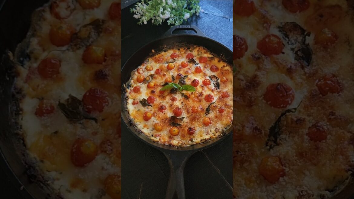 Baked Caprese Dip | Party Appetizer #shorts #recipe