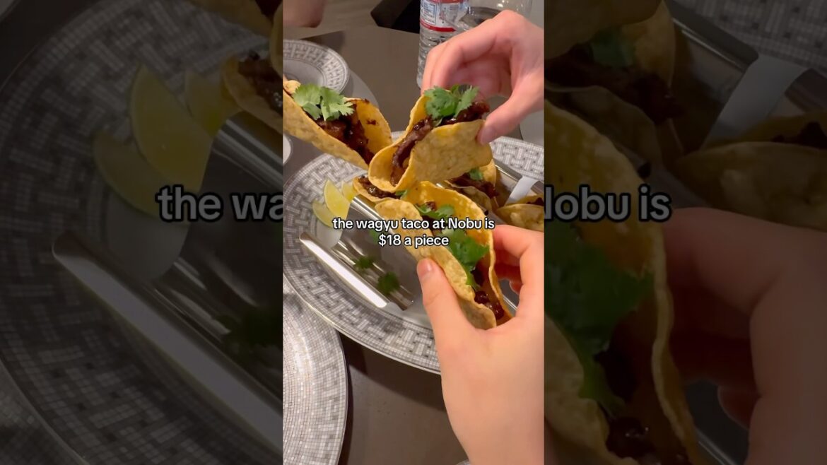 nobu copycat wagyu tacos #shorts