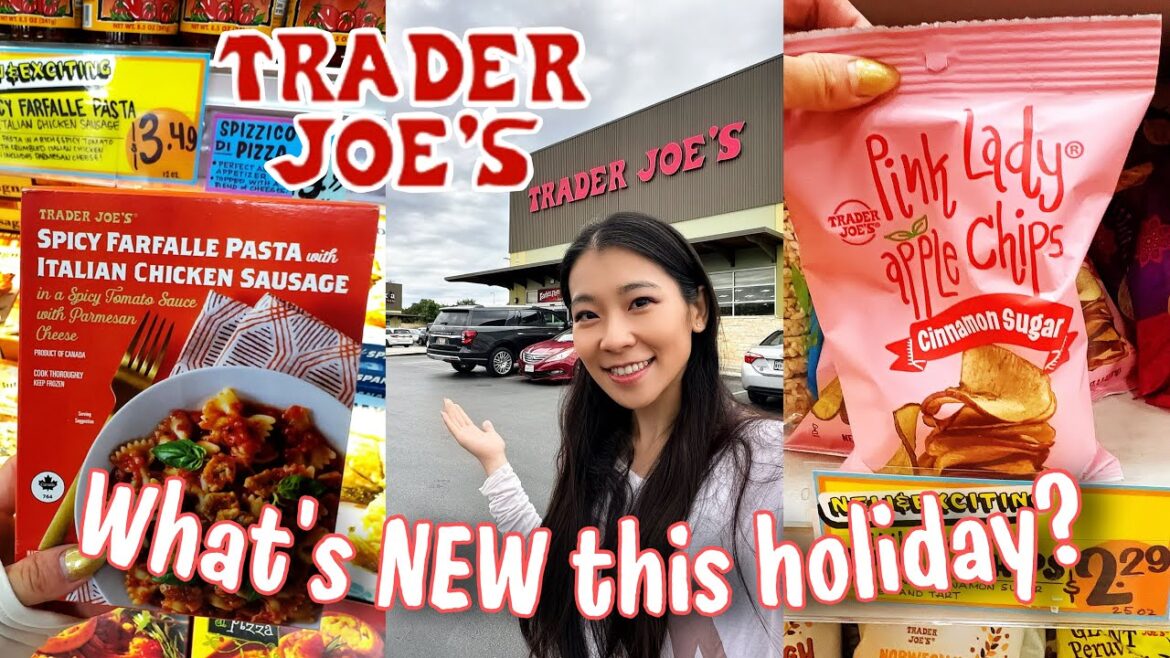 NEW at Trader Joe's HOLIDAY items shop with me at trader joe's haul| trader joe's fall items