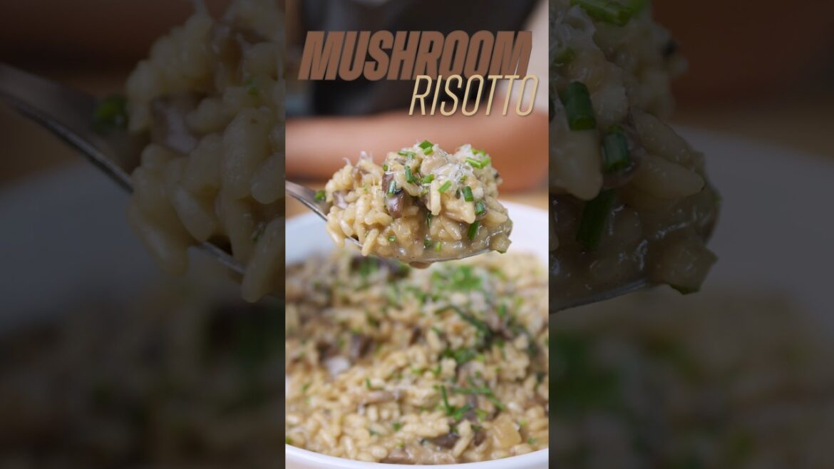 Mushroom Risotto, So Simple Anyone Can Make It #recipe #shorts