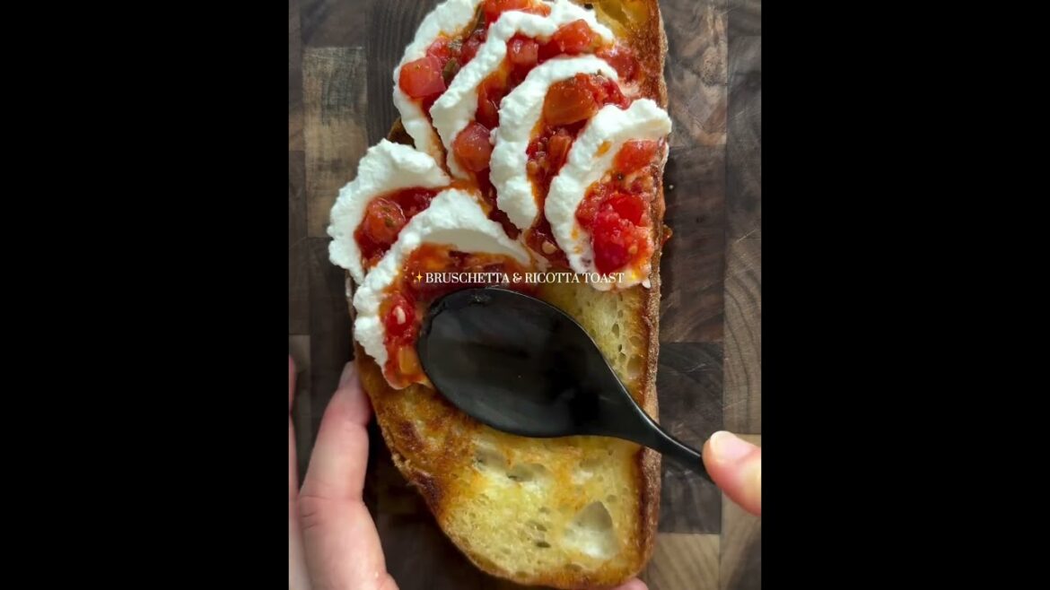 bruschetta and ricotta