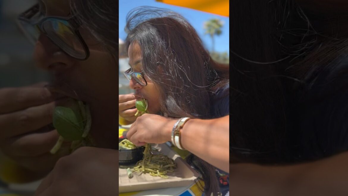 Eating Disneyland’s Luca Pasta Like In Disney Pixar’s LUCA Movie! #disney #food