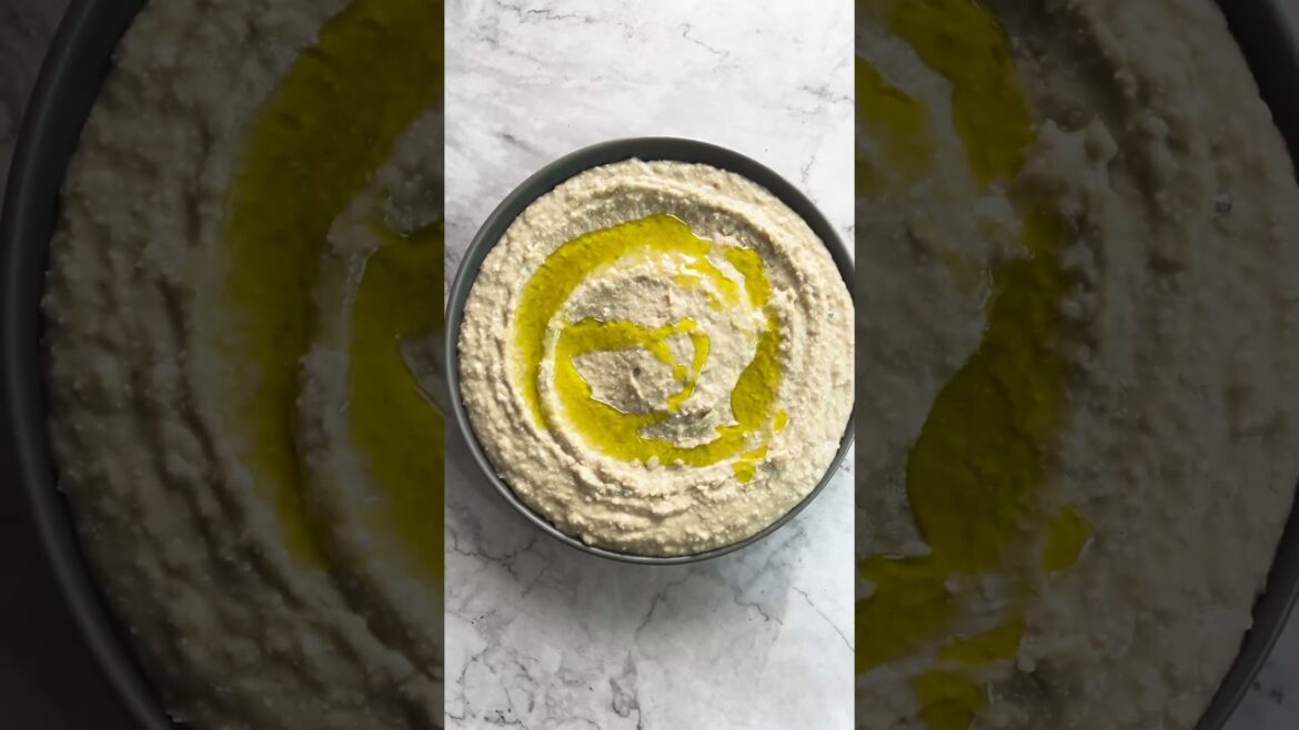 #cookwithme Greek White Bean Hummus + Feta | Quick Tahini Dip