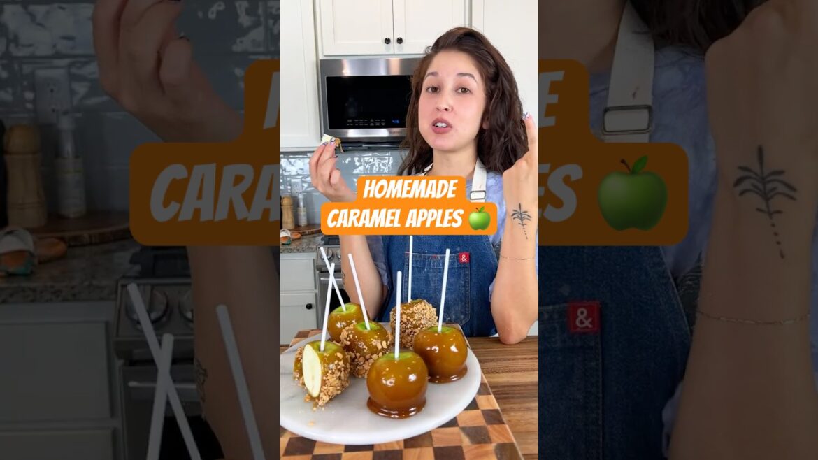 Easy to Make Homemade Caramel Apples! (vegan) #halloween Easy to Make Homemade Caramel Apples! (vegan) #halloween