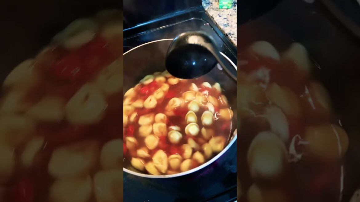 My express version of tortellini soup. My express version of tortellini soup.