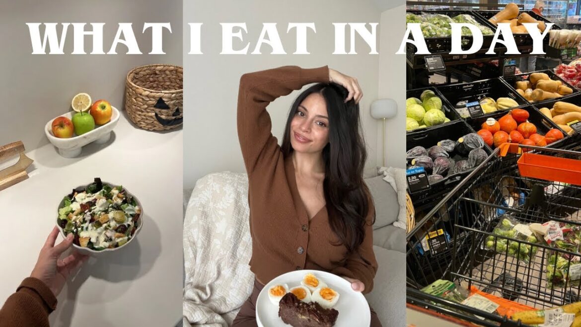 What I Eat in a Day - High Protein, Fall Meals & more!