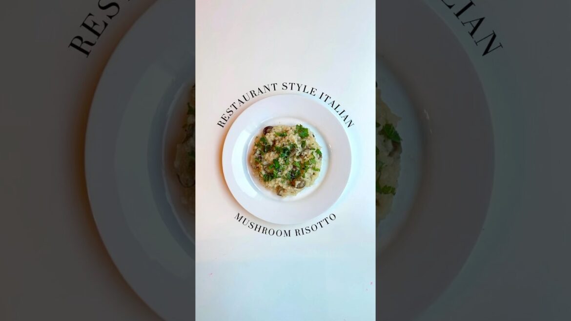 Restaurant Style Italian Mushroom Risotto Recipe | Super Easy