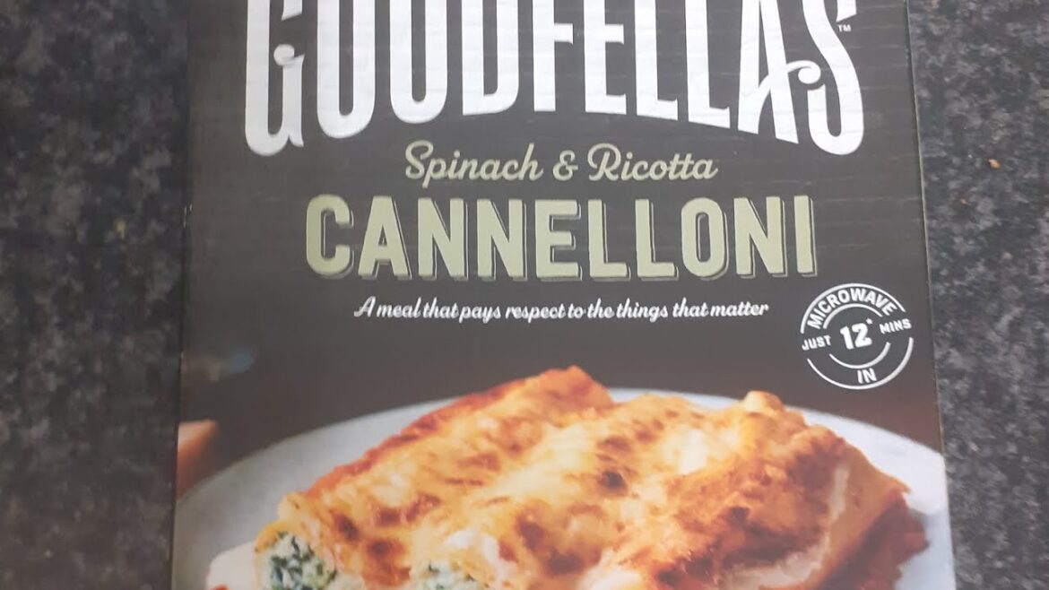 FOOD REVIEW UK BRAND GOODFELLAS SPINACH & RICOTTA CANNELLONI VEGETARIAN SIOBHANs LIFE