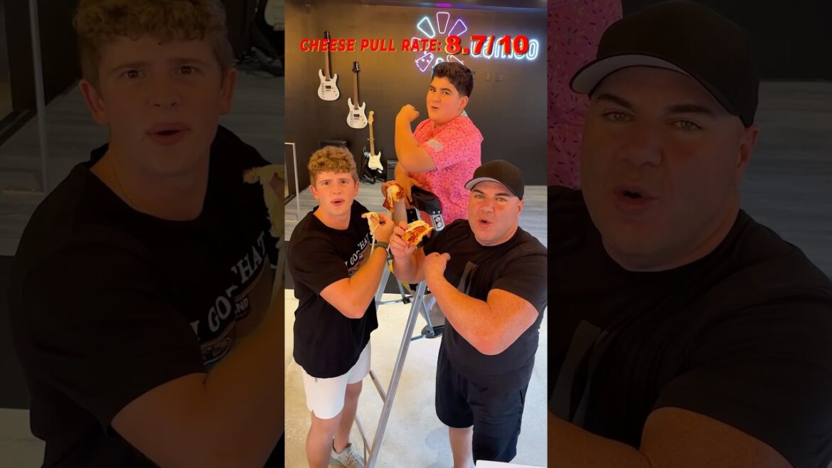 Chicago Deep Dish Pizza Cheese Pull Test! (Ft. The Costco Guys)