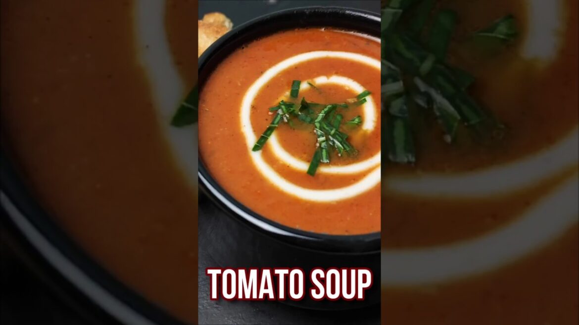 Roasted Tomato Soup With Grilled Cheese Sandwich  @mamagician
