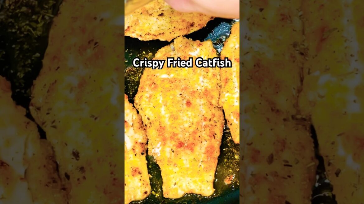 Perfectly Crispy Fried Catfish #shortsfeed #food #recipe #subscribe #fish #dinner #shorts #short